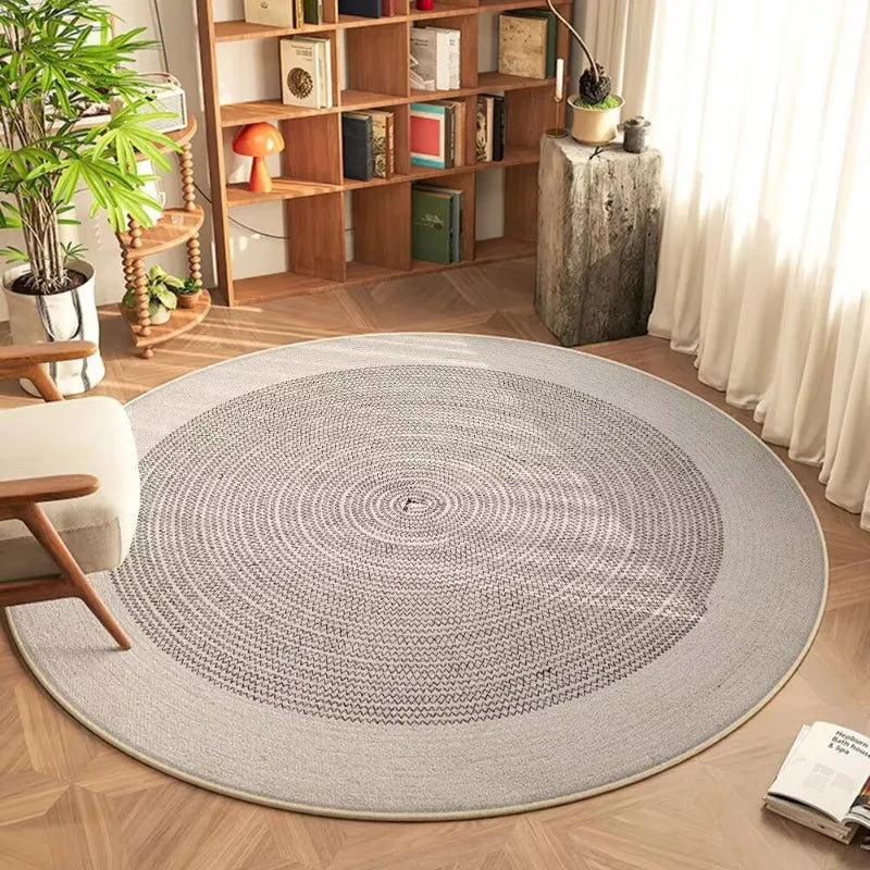 Mira Mandala Round Rug – Soft Bohemian Area Carpet for Living Room
