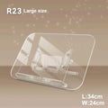 Acrylic Adjustable Book Stand with 360° Swivel Base