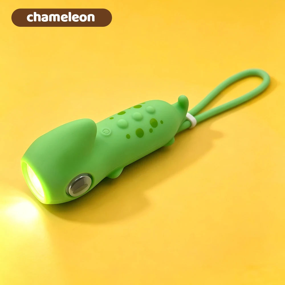 Animal Silicone Kids Night Light & Portable LED Flashlight