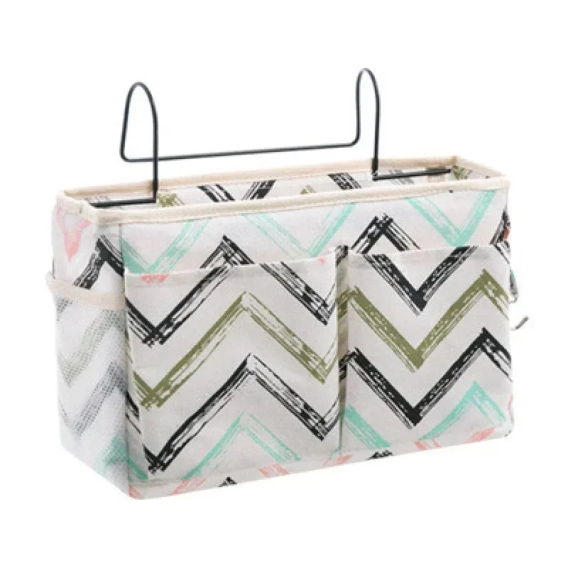 Hanging Bedside Organizer Caddy with Pockets