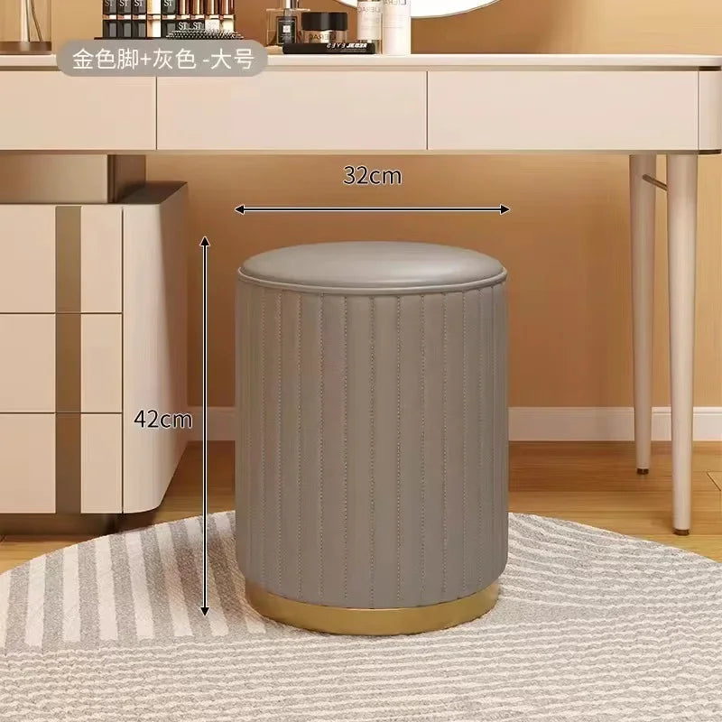Marais Round Storage Ottoman Stool