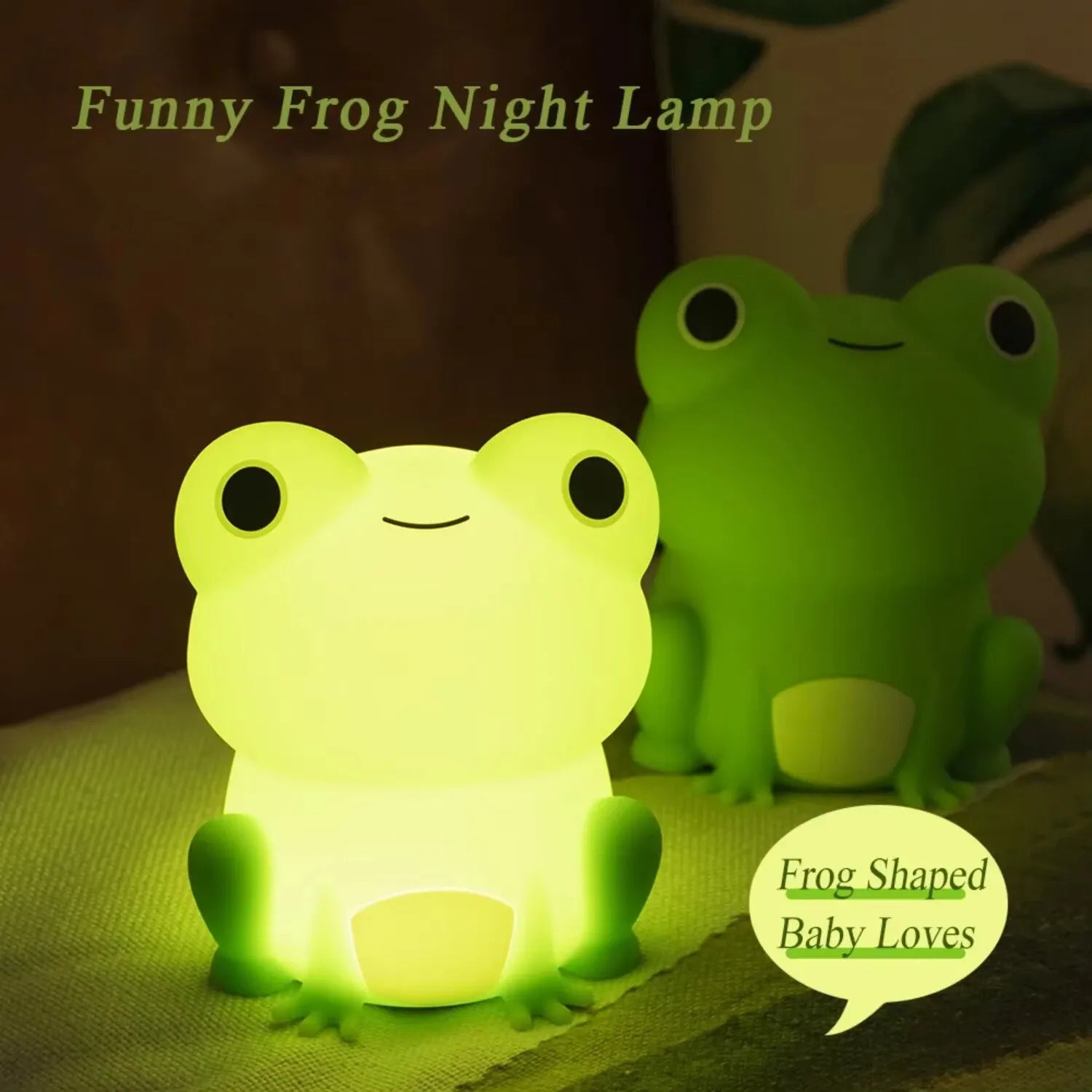Willow Silicone Animal Night Light – USB Rechargeable Touch Lamp