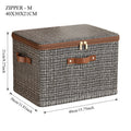 Foldable Fabric Storage Bin with Lid for Closet and Underbed Organization