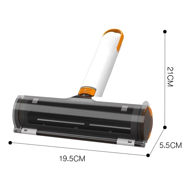Double-Sided Reusable Lint Roller Brush for Pet Hair Removal on Clothes, Sofa & Bedding