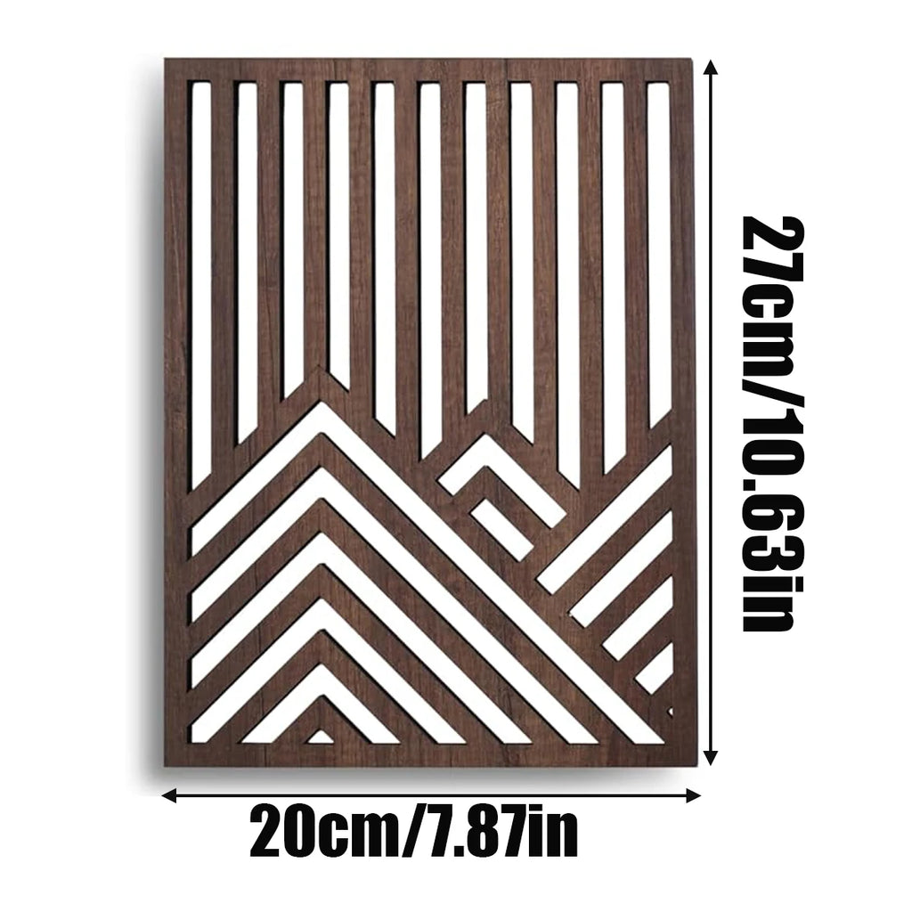 Measurement diagram showing a single rectangular wood panel at 27 cm by 20 cm