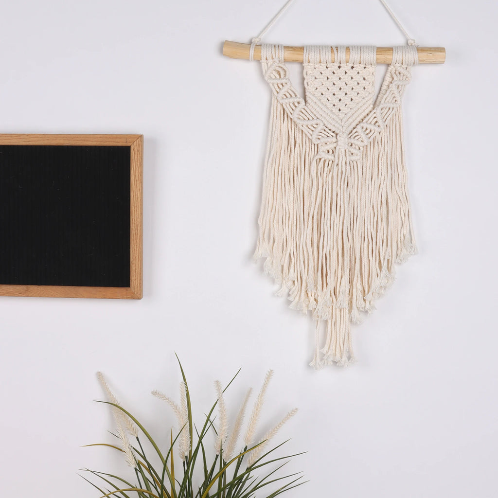 Eden Macrame Wall Hanging – Handwoven Cotton Tapestry