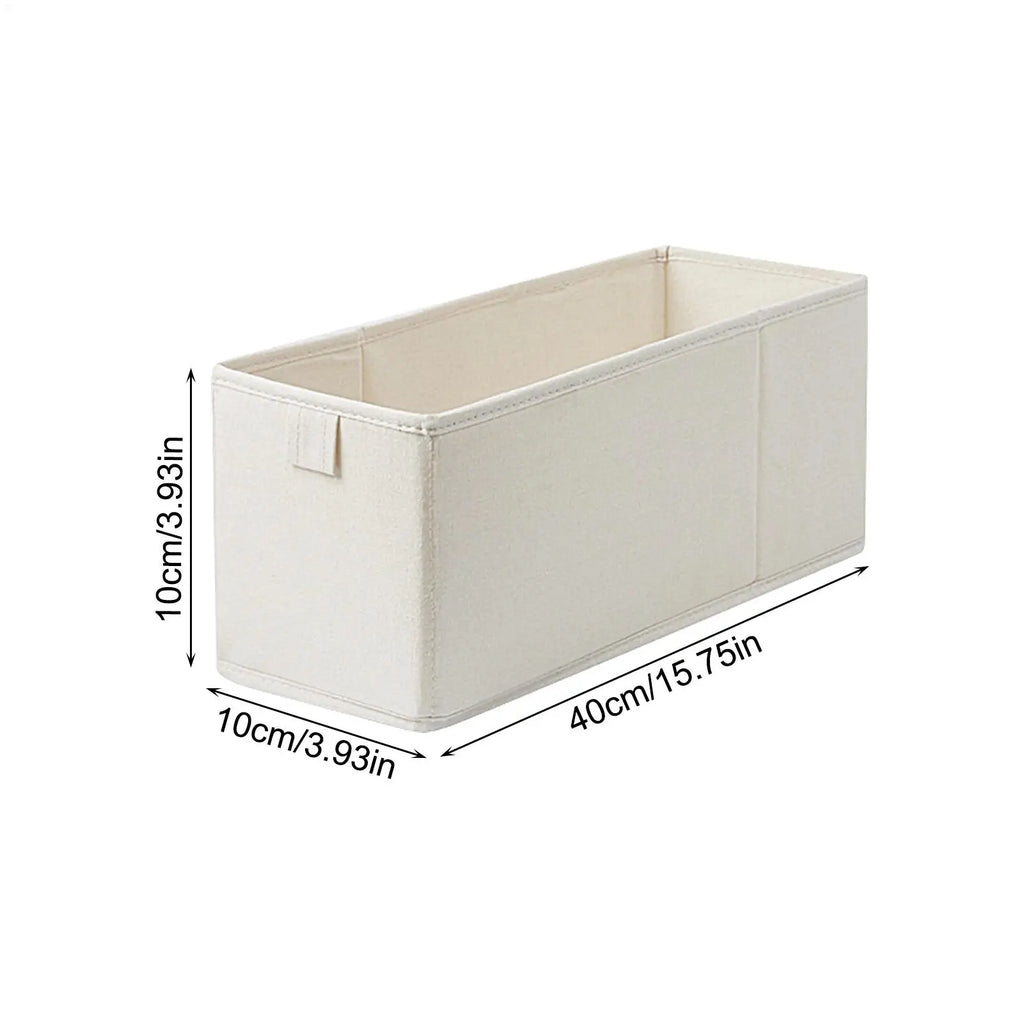 Slim Foldable Fabric Drawer Organizer Bin for Socks & Underwear