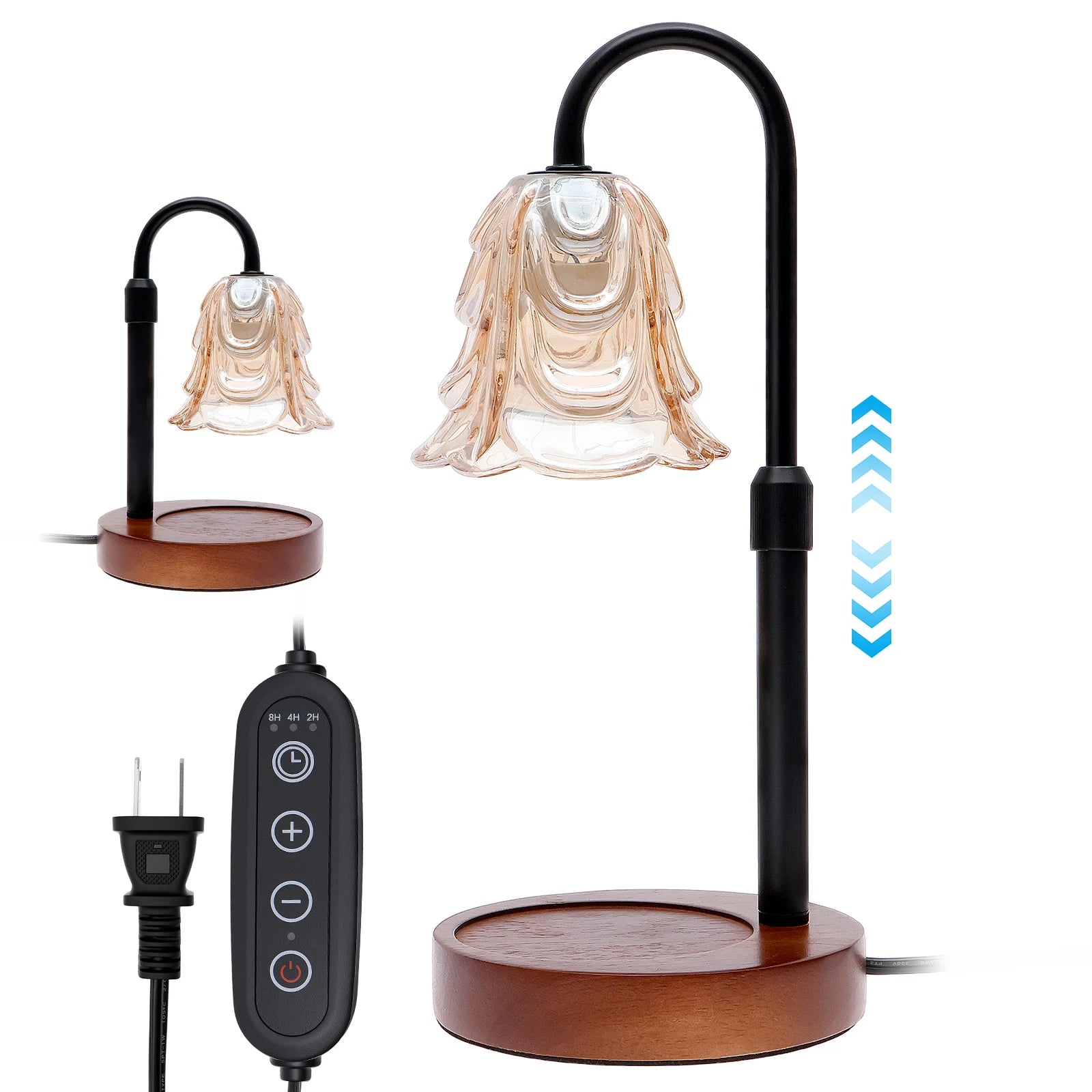 Elowen Flower Candle Warmer Lamp with Timer – Warm Light