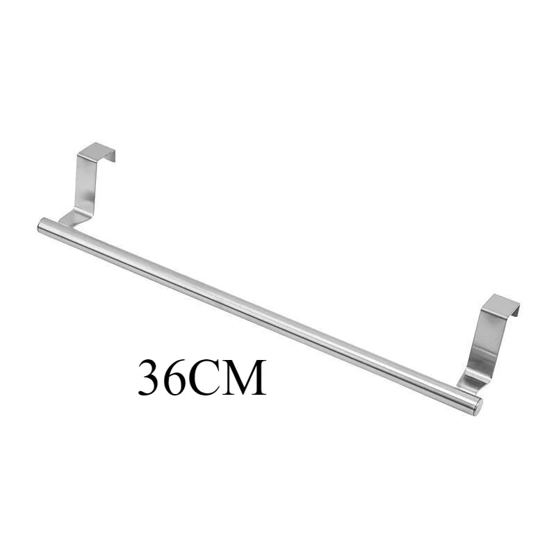 Stainless Steel Over-Cabinet Towel Bar for Kitchen or Bathroom