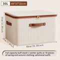 Foldable Zippered Storage Box with Lid for Closet & Bedroom