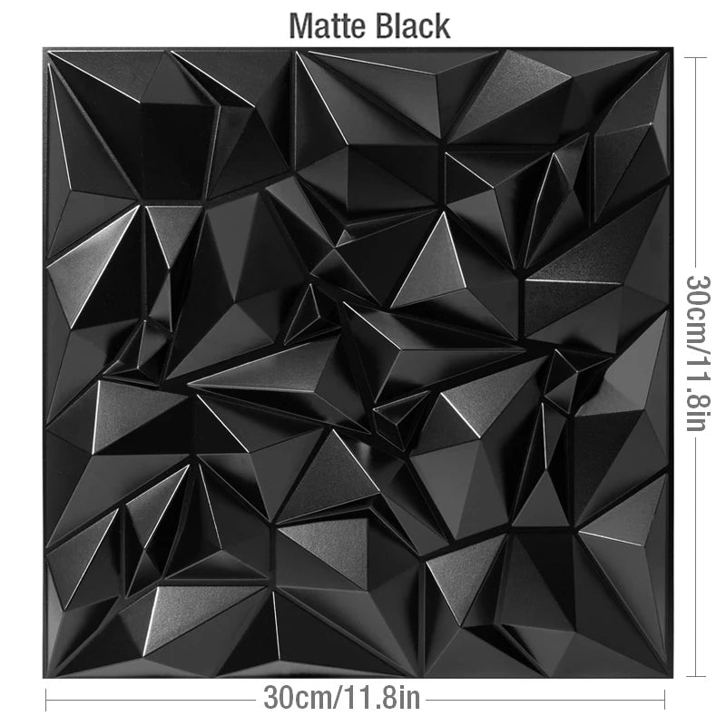 Facet 3D Geometric Wall Panel, 30x30cm