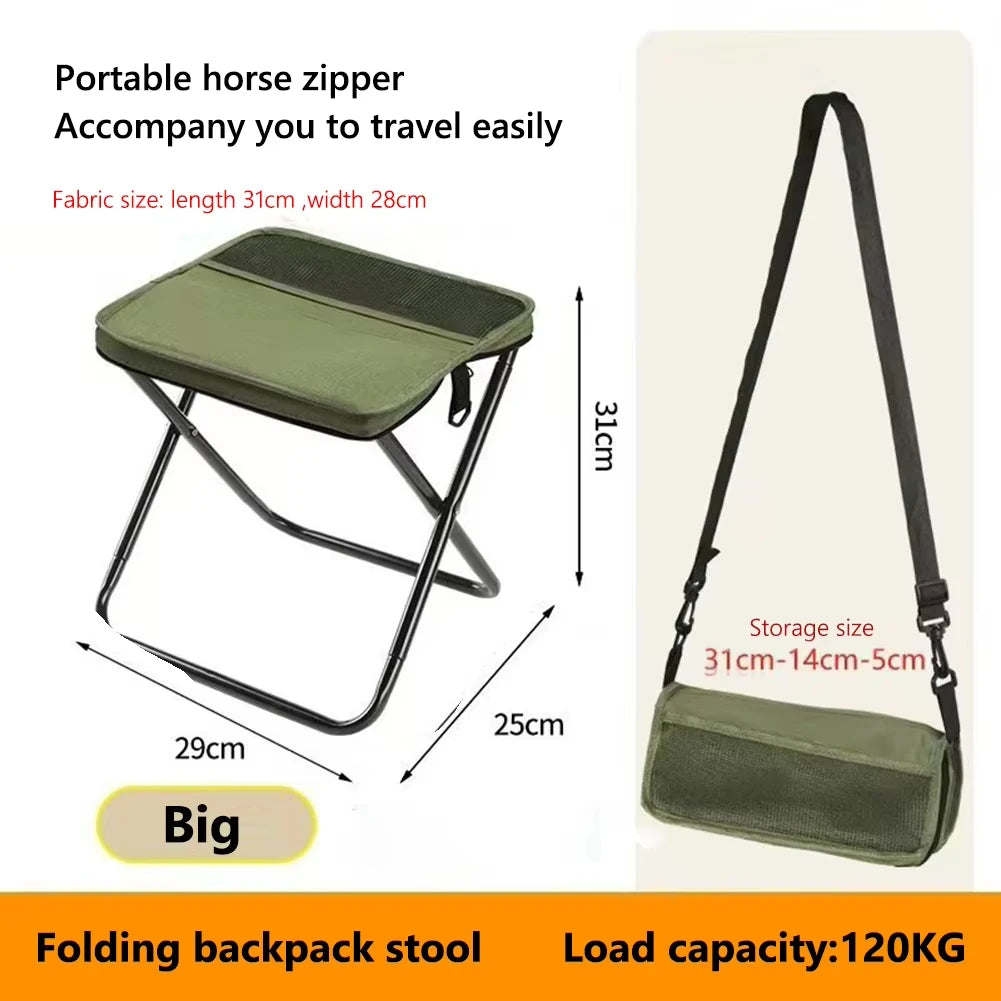 Portable Folding Backpack Stool for Outdoor, Camping & Hiking