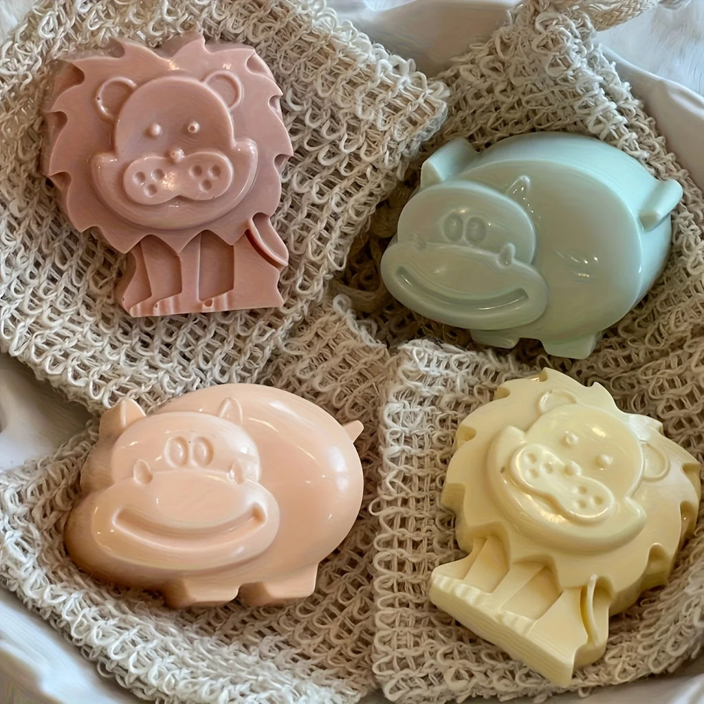 Animal-Shaped Silicone Soap Mold Tray for DIY Soap or Crafts
