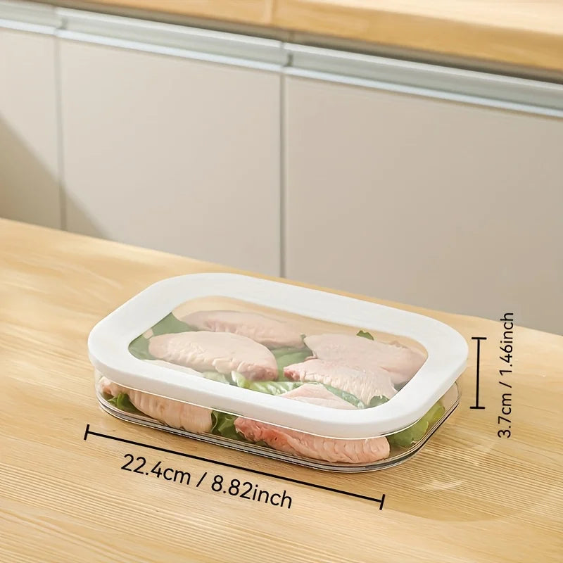 Stackable Deli Meat and Cheese Fridge Organizer with Clear Lid – 1, 2, 3, or 4 Layer Plastic Cold Cuts Storage Container