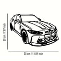 Monza Black Metal Car Wall Art