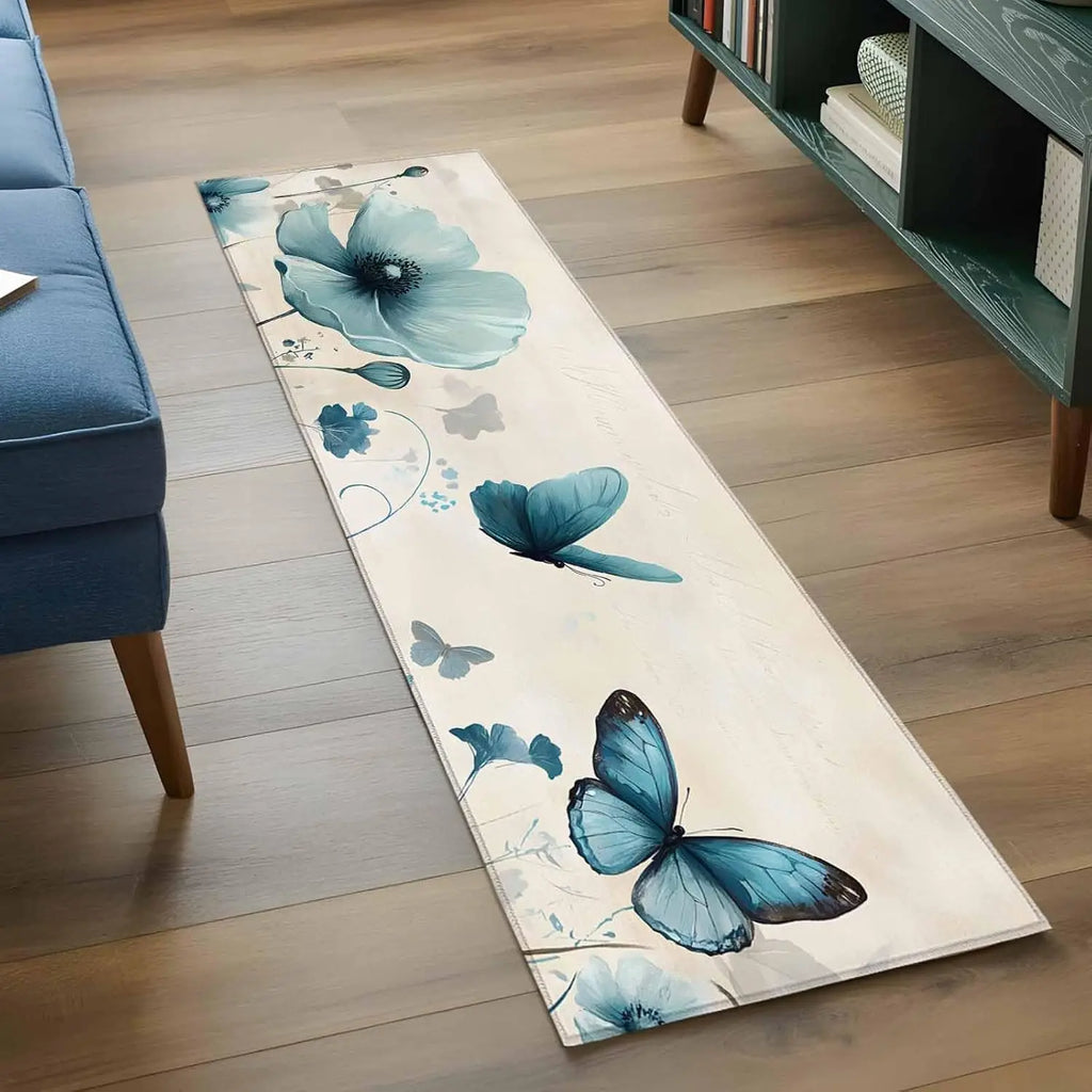 Meadow Floral Runner Rug – Colorful Bohemian Kitchen & Hallway Mat