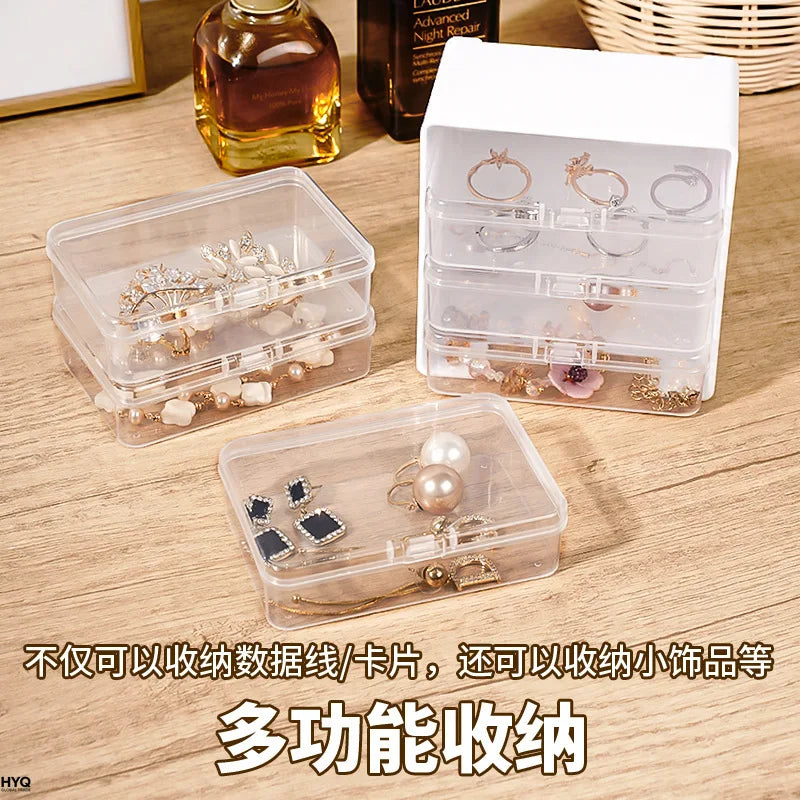Desktop Cable Organizer Box with 7 Small Compartments