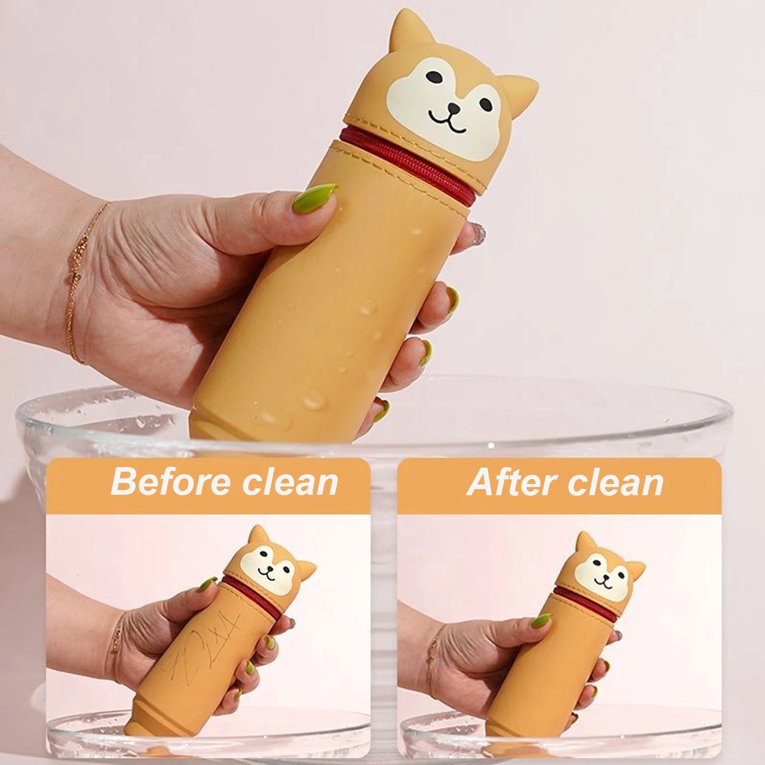 Willow Animal Silicone Stand-Up Pencil Case