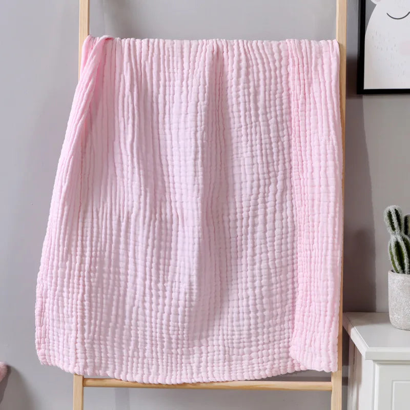 Lightweight 100% Cotton Gauze Bed Blanket – Soft, Breathable Layer for Cozy Bedrooms & Living Rooms