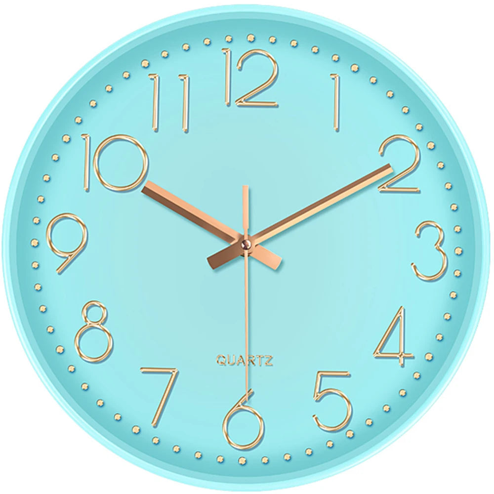 Marlow Minimalist Wall Clock with Tempered Glass Face