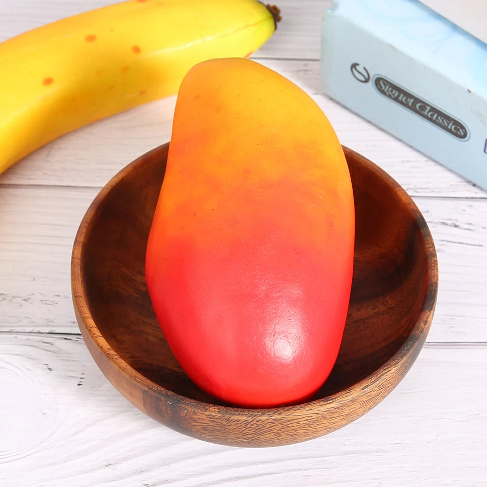 Elmwood Round Wooden Serving Bowl