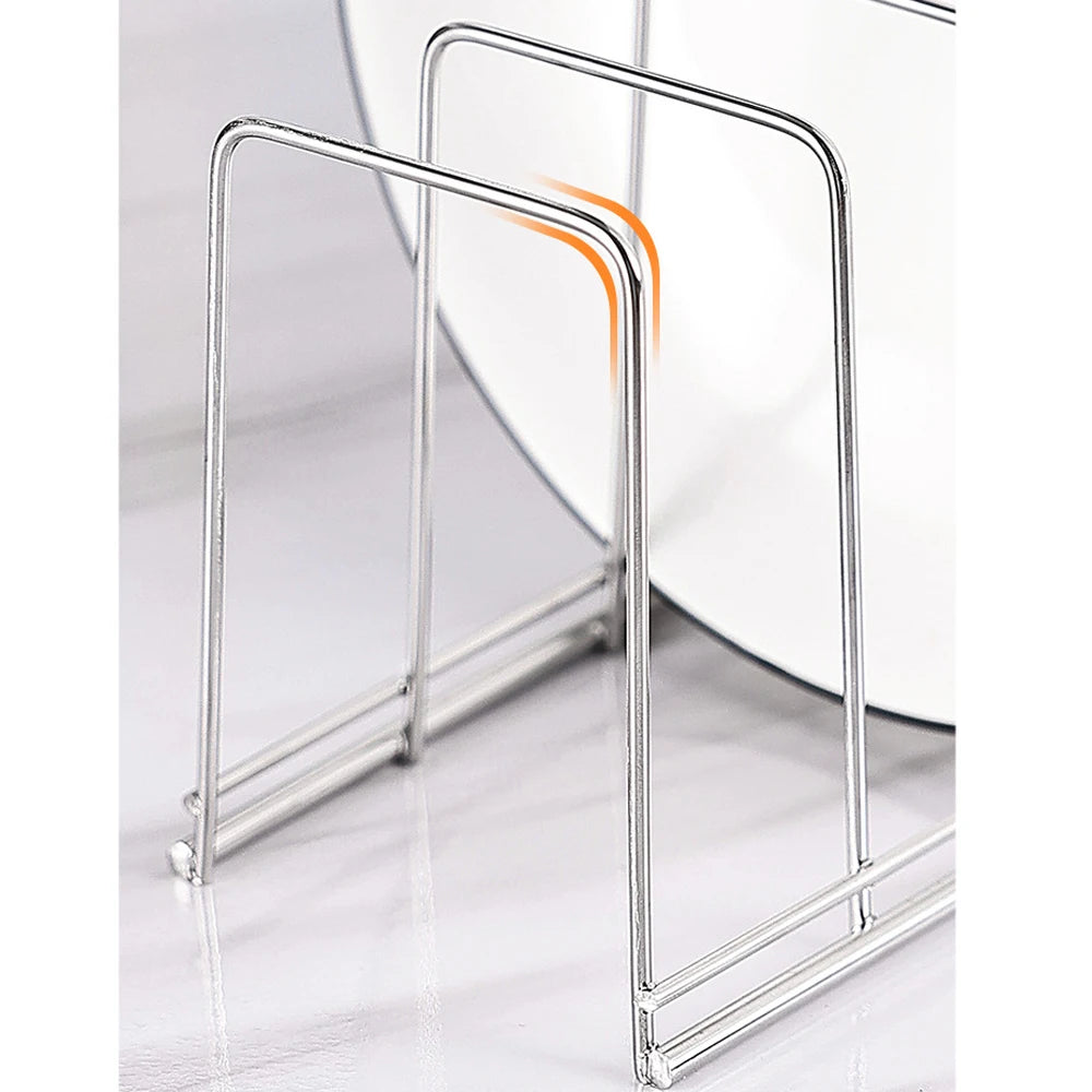 Compact Stainless Steel Dish and Bowl Drying Rack for Kitchen Countertop