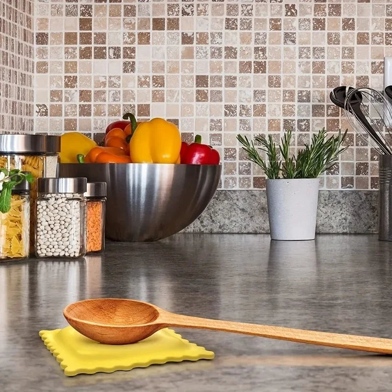 Cartoon Biscuit Silicone Spoon Rest for Kitchen Counters