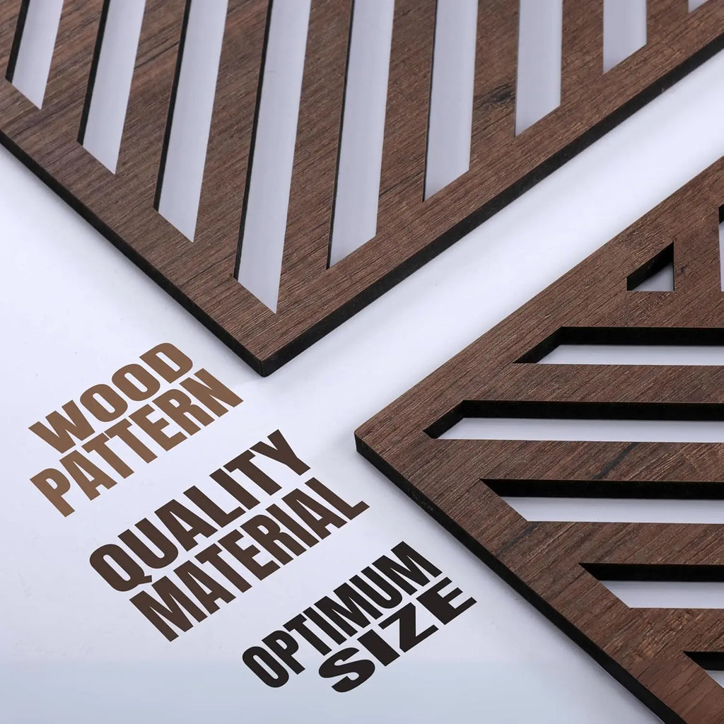 Close-up of wood panel designs and material texture with 'wood pattern' text visible