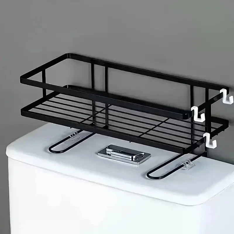 Over-the-Toilet Metal Storage Shelf for Bathroom Organization