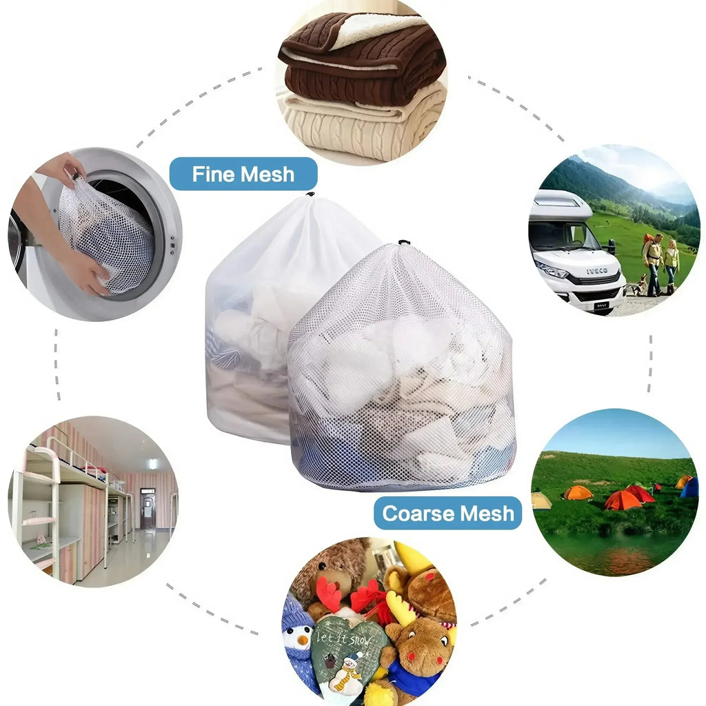 Mesh Laundry Bags with Drawstring for Delicates and Sweaters
