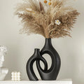 Noren Sculptural Resin Vase – Modern Minimalist Table Décor