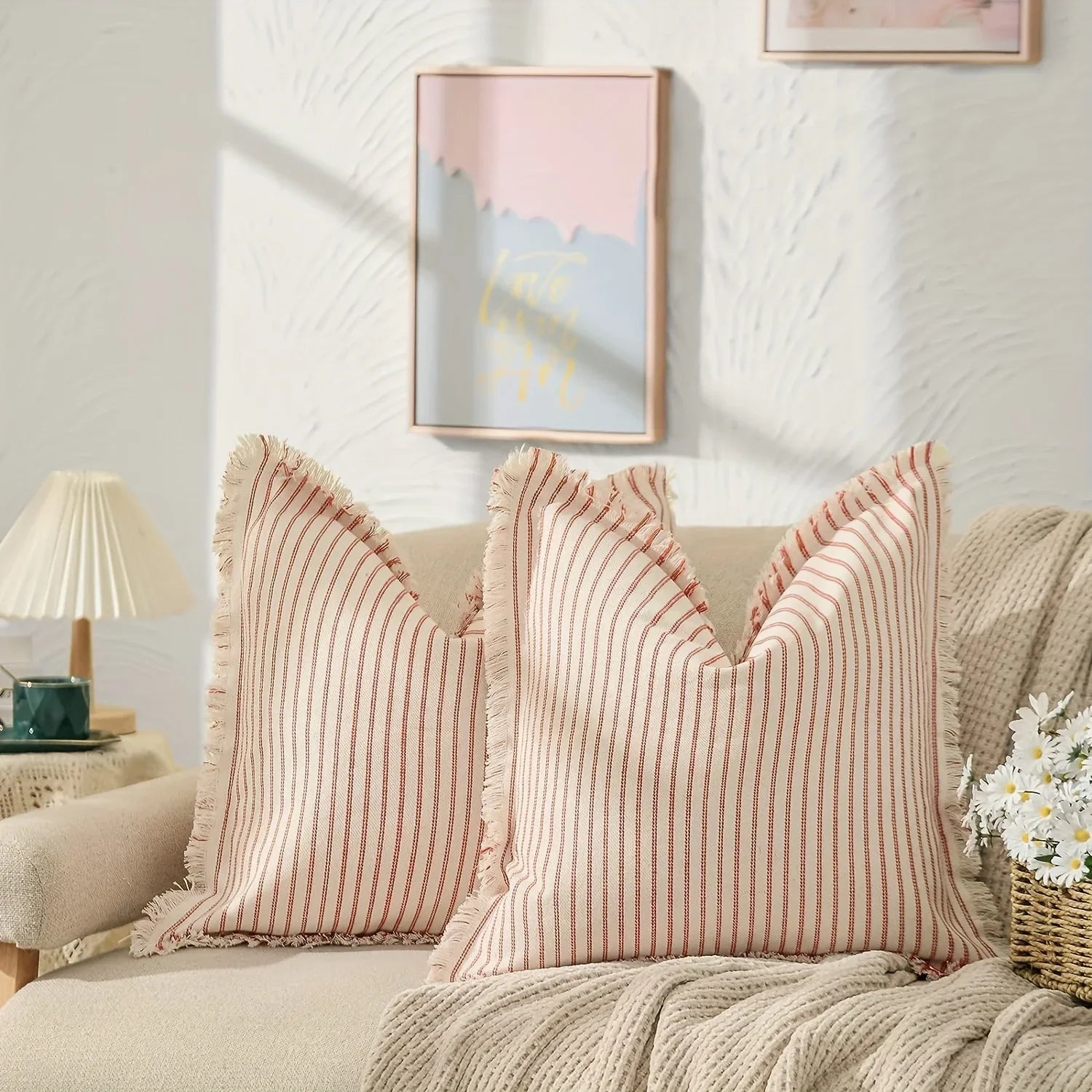 Arlo Striped Throw Pillow Cover