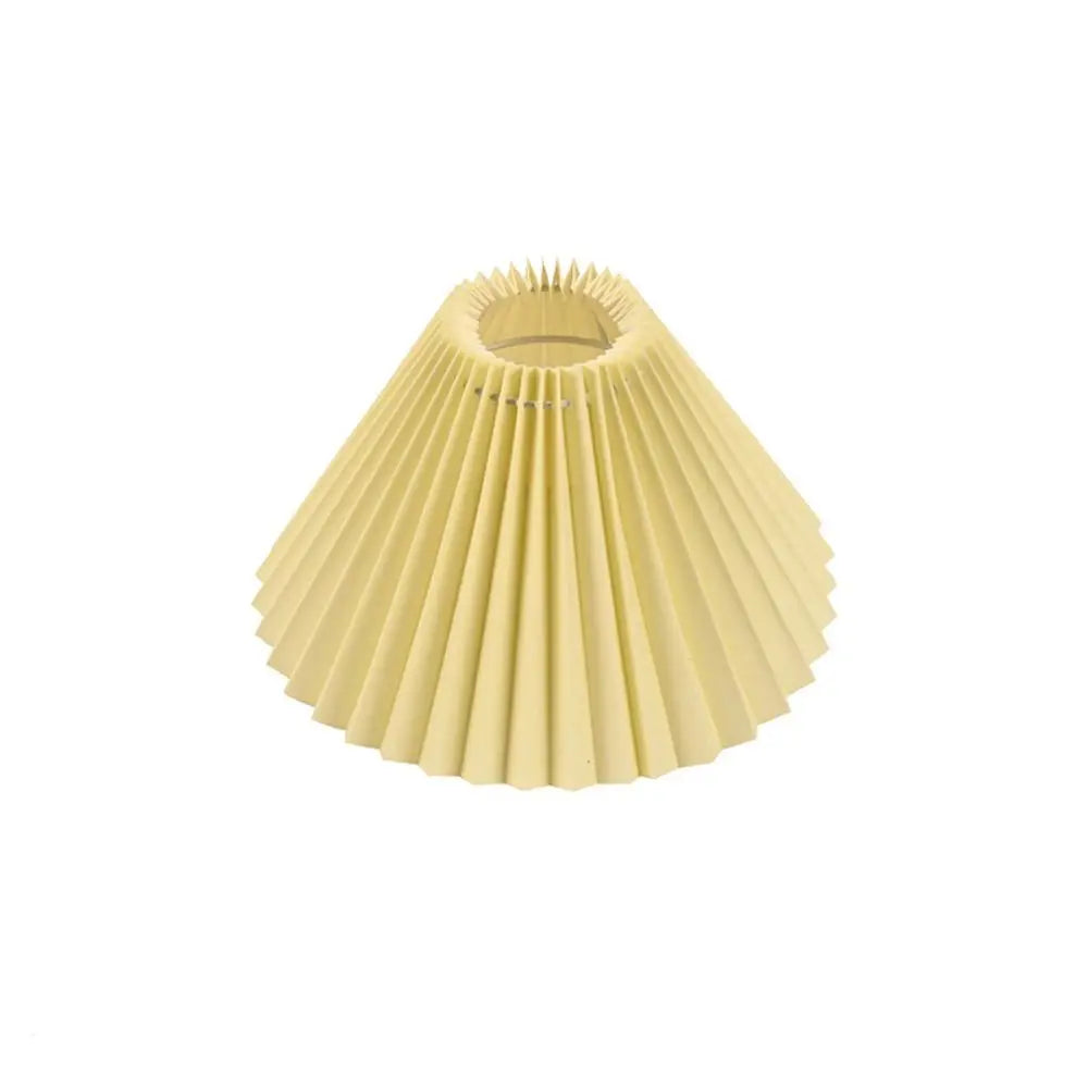Eloise Pleated Cloth Lampshade – Modern Cone Light Cover