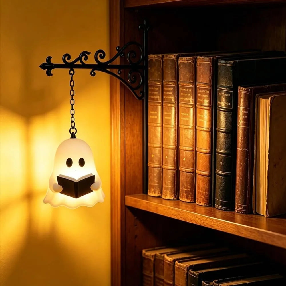 Marlow Iron Lantern Book Nook Light – Cozy Bookshelf & Reading Nook Accent Lamp