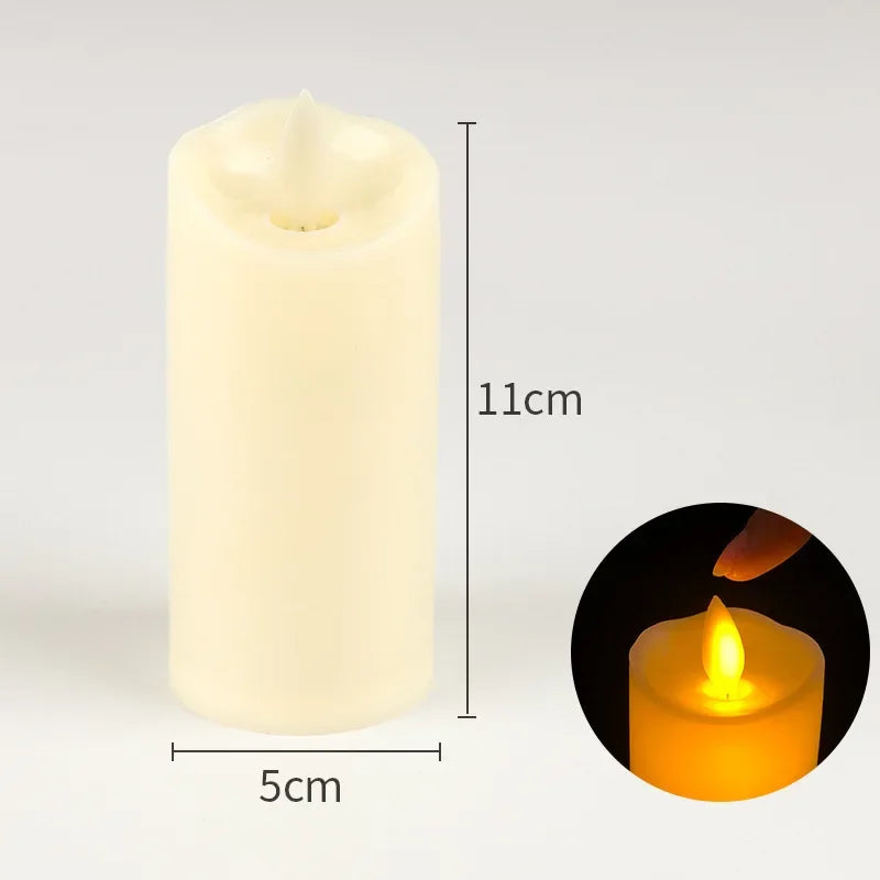 Flameless Flickering LED Pillar Candles for Cozy Home and Safe Ambiance
