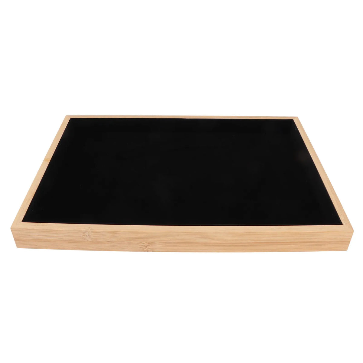 Wood & Velvet Stackable Jewelry Tray Organizer for Drawers or Vanity — Soft-Lined Display for Rings, Earrings & Keepsakes