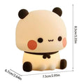 Mochi Bear Silicone LED Night Light for Bedside or Nursery – Soft Touch Rechargeable Table Lamp