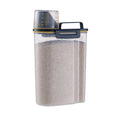 Airtight Pet Food Storage Container with Handle and Measuring Cup