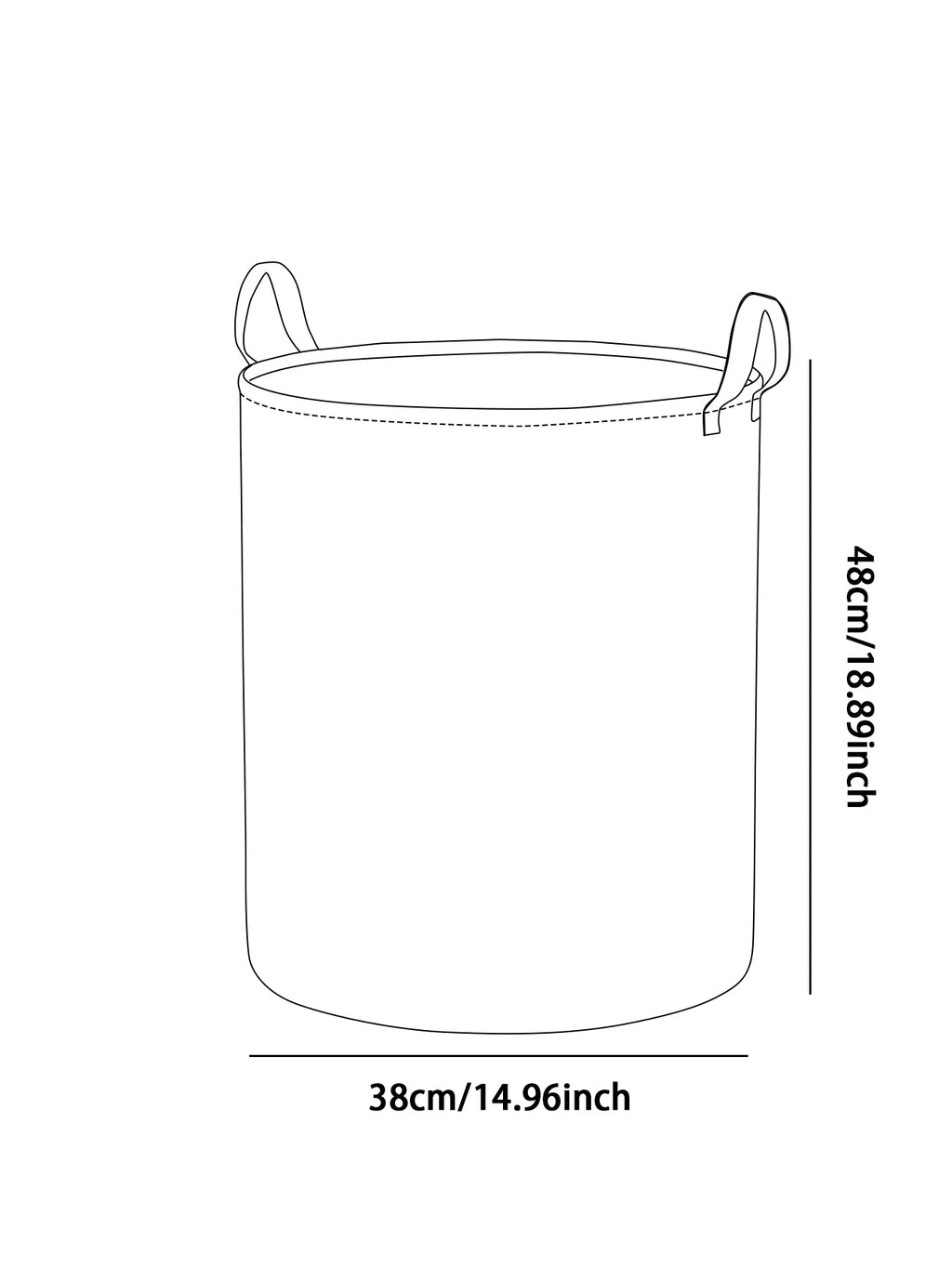 Forest Story Animal Canvas Laundry Basket – Foldable Storage Bin