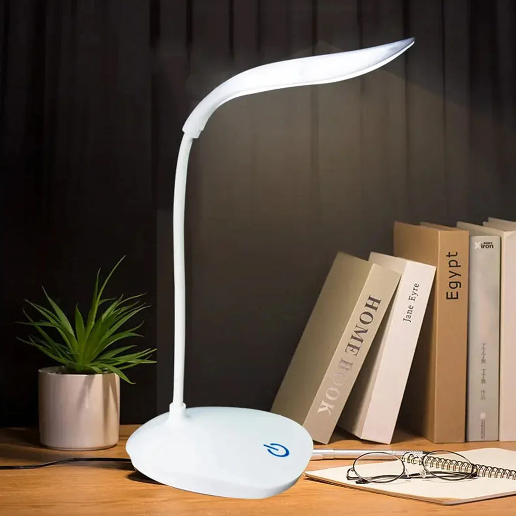 Rechargeable Touch Dimmable LED Desk Lamp for Study, Reading & Home Offices