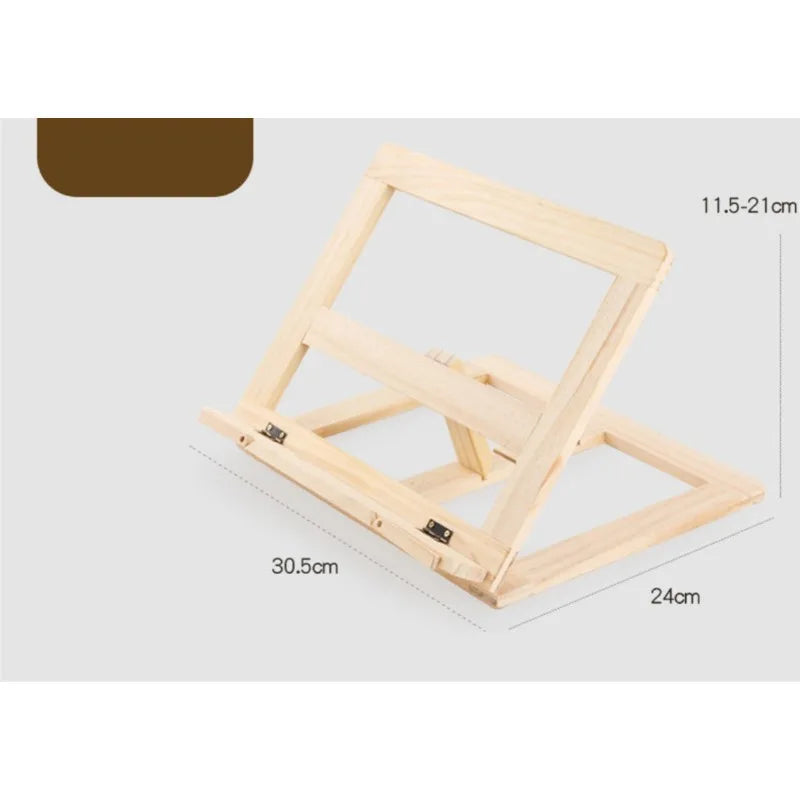 Adjustable Wood Book Stand for Reading and Study Desks