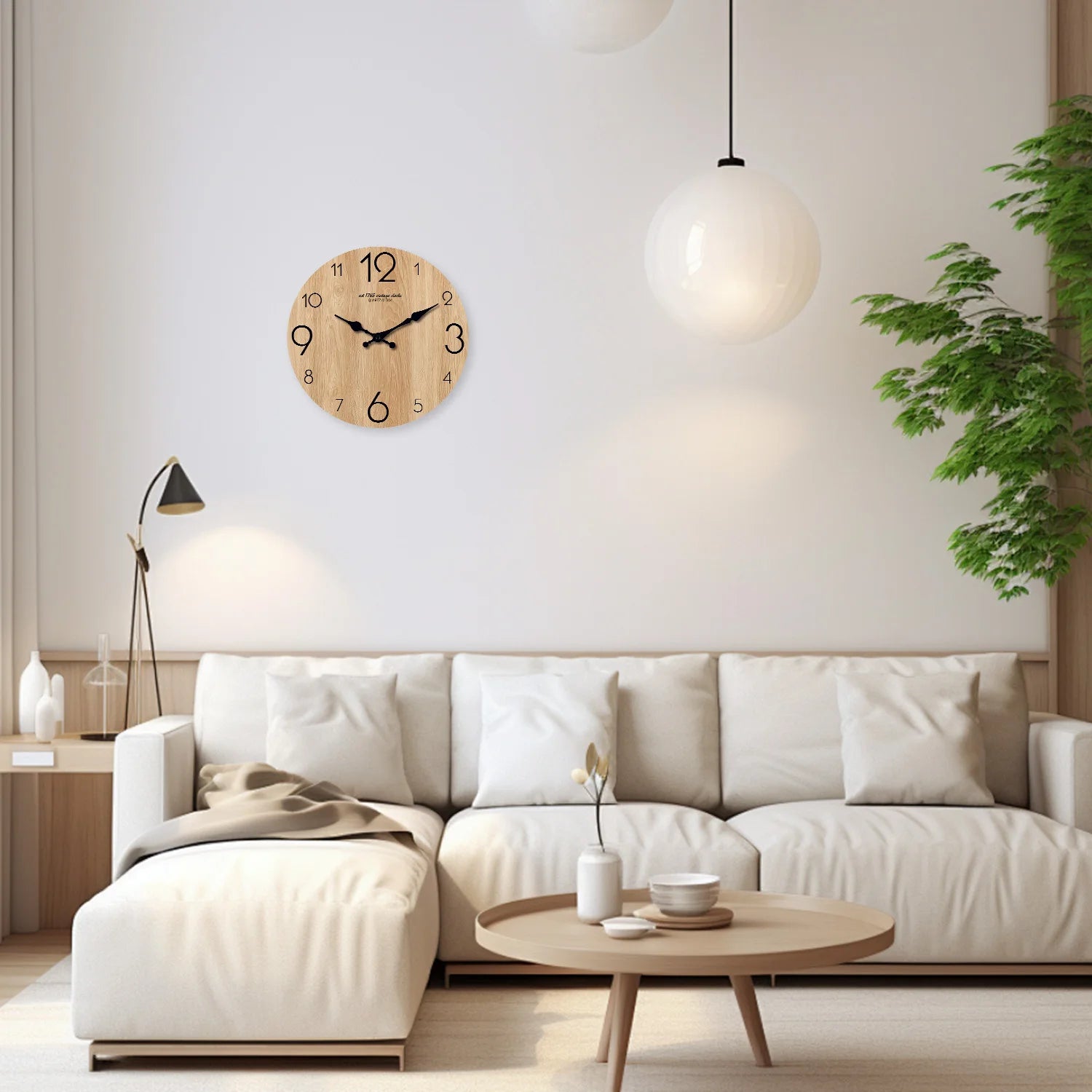 Arden Wood Grain Wall Clock