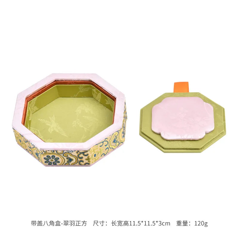Floral Fabric Jewelry Trays for Bedroom or Vanity Organization