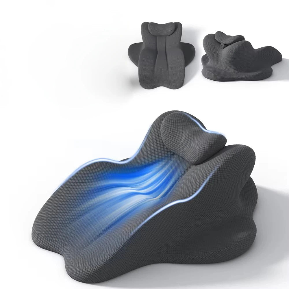 Ergonomic Memory Foam Bedside Reading Backrest Pillow