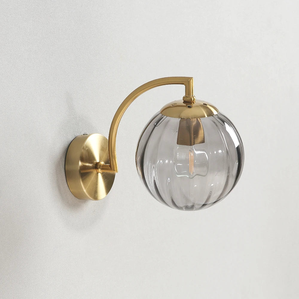 Camberley Ribbed Glass Wall Sconce