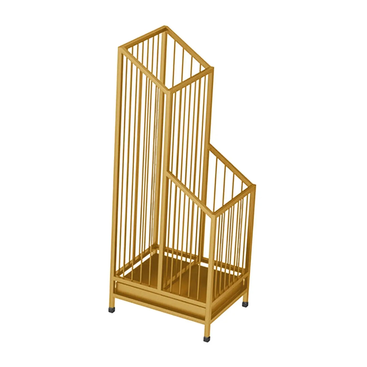 Iron Umbrella Stand with Removable Drip Tray – Black, White, or Gold for Tidy Entryways & Hallways
