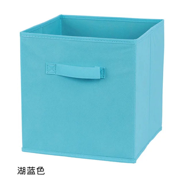 Foldable Fabric Cube Storage Bin for Shelves, Closets & Playrooms