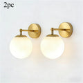 Arden Globe Wall Sconce – Frosted Glass Modern Wall Light