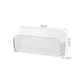Slim Wall-Mounted Clear Storage Bin for Bathroom or Bedroom Organization