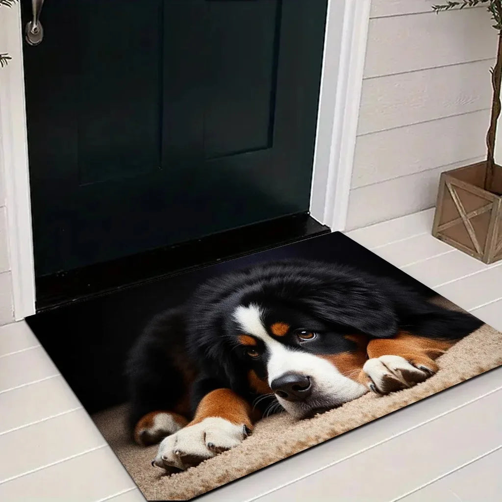 Animal Friends Soft Doormat for Entryway, Kitchen, or Bath